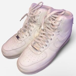 Nike Air Force 1 High Retro Sculpt Sail Triple White DC3590-102 Womens Size 10.5